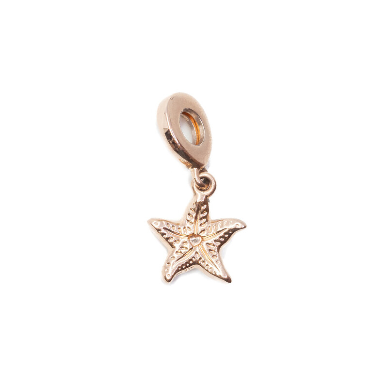 Pandora Rose Sparkling Starfish Dangle Charm #60632-6