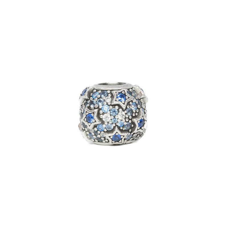 Pandora Silver Elevated Stars Pave Charm #60632-25