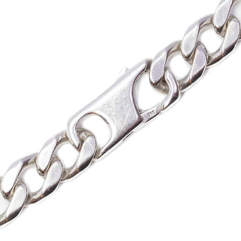 Sterling Silver Curb Link Bracelet 22.5cm #62265