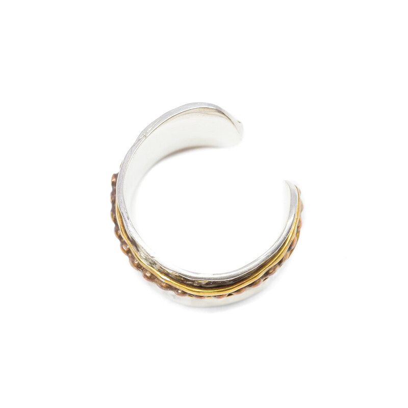 Sterling Silver Palas Thalassophile (Ocean Lover) Adjustable Ring #60821