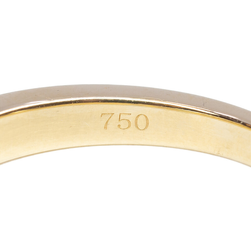 18ct Yellow Gold 0.49ct TW Princess Cut Diamond Ring Val $3850 Size N #62402
