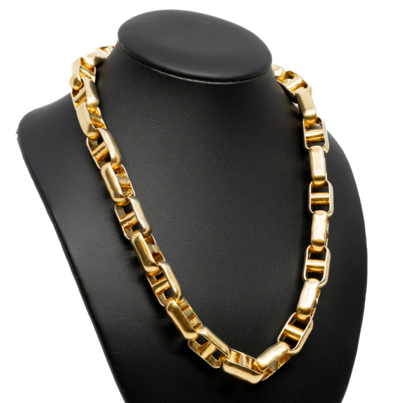 Oroton Chunky Gold-Tone Metal Necklace 45cm #61364
