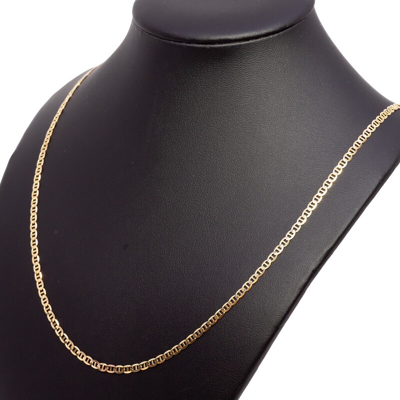 10ct Yellow Gold Anchor Link Chain Necklace 57cm #61764