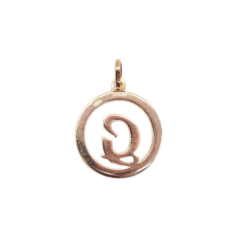 18ct Yellow Gold Letter G Pendant 750 #62004