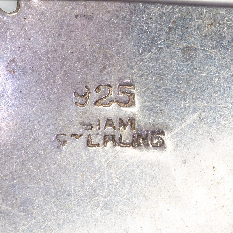 Sterling Silver Siam / Thailand Leaf Brooch #62713