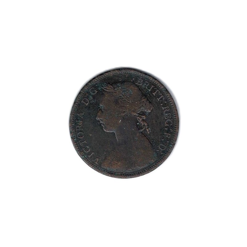 1882 Uk Halfpenny Coin #62471-22