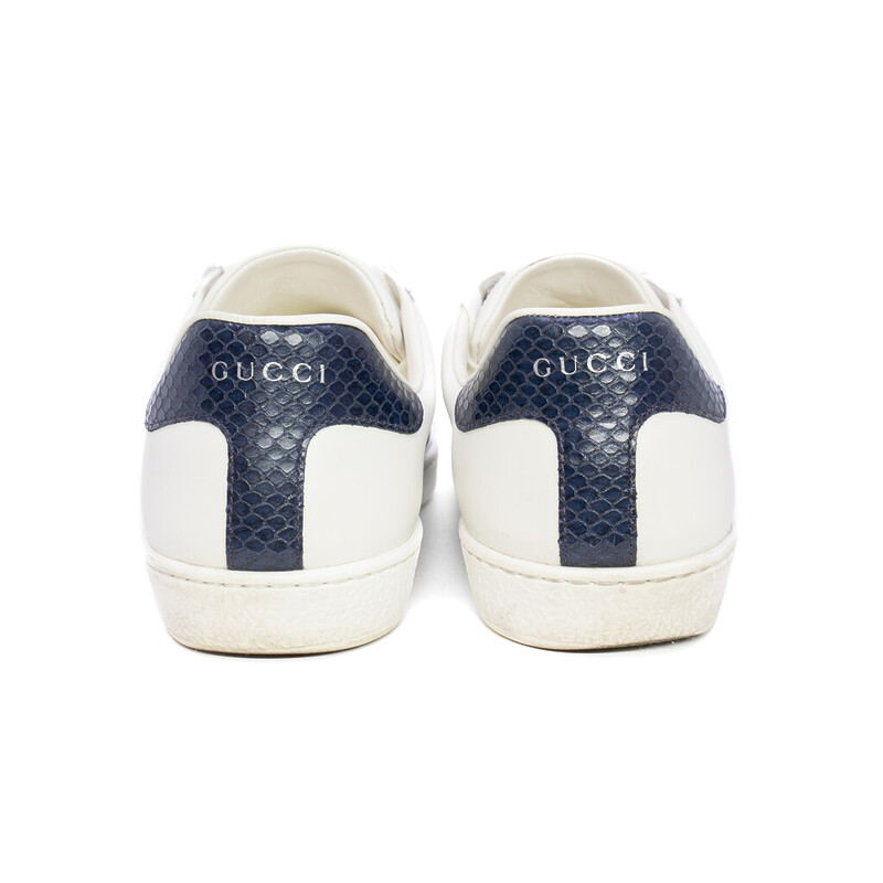 Gucci Ace Sneaker Shoes Size 8.5 + Receipt & Accessories RRP $1250 #62665