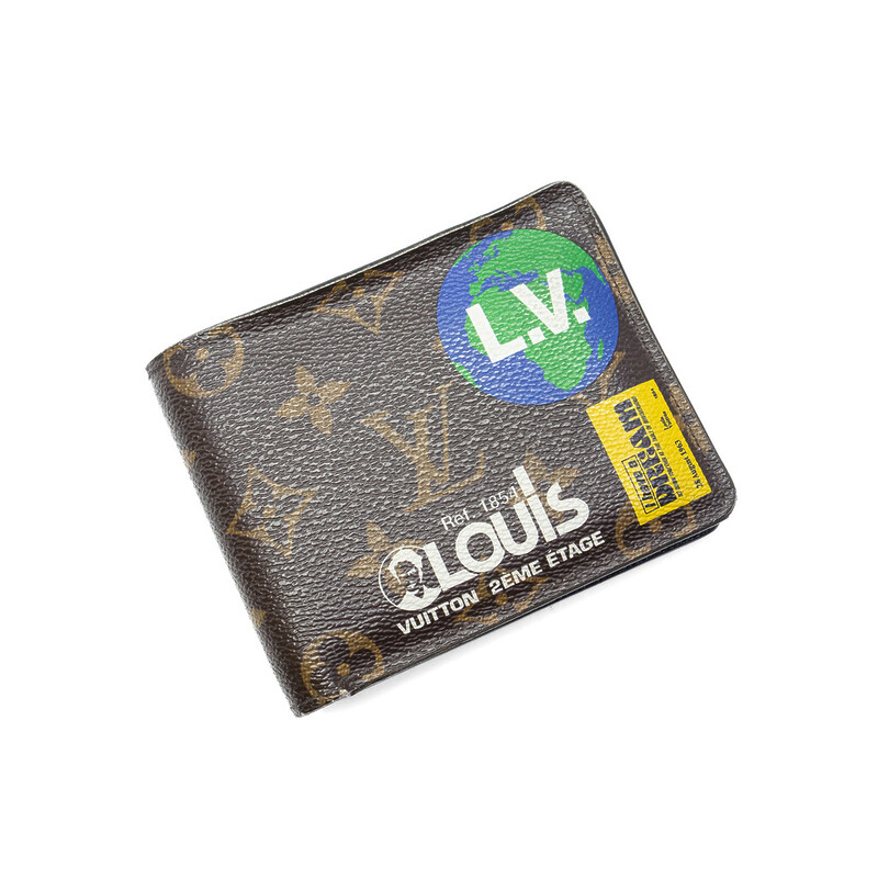 Louis Vuitton Virgil Abloh Bifold Multiple Wallet Hotstamped BH #62571