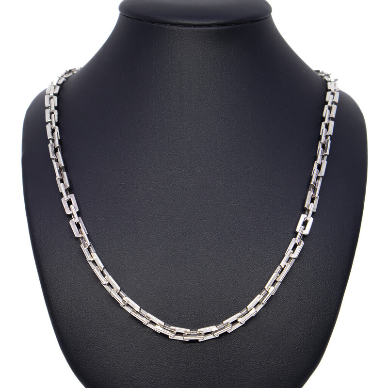 Sterling Silver Heavy Cable Link Chain Necklace 50cm #62285