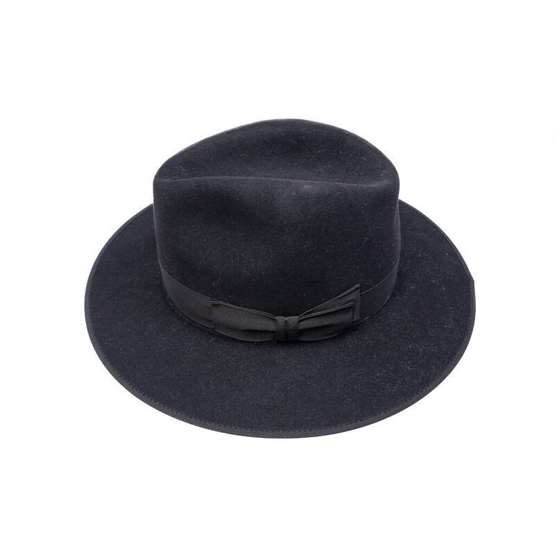 Akubra Bogart Black Felt Hat Size 54 RRP $280 #62721
