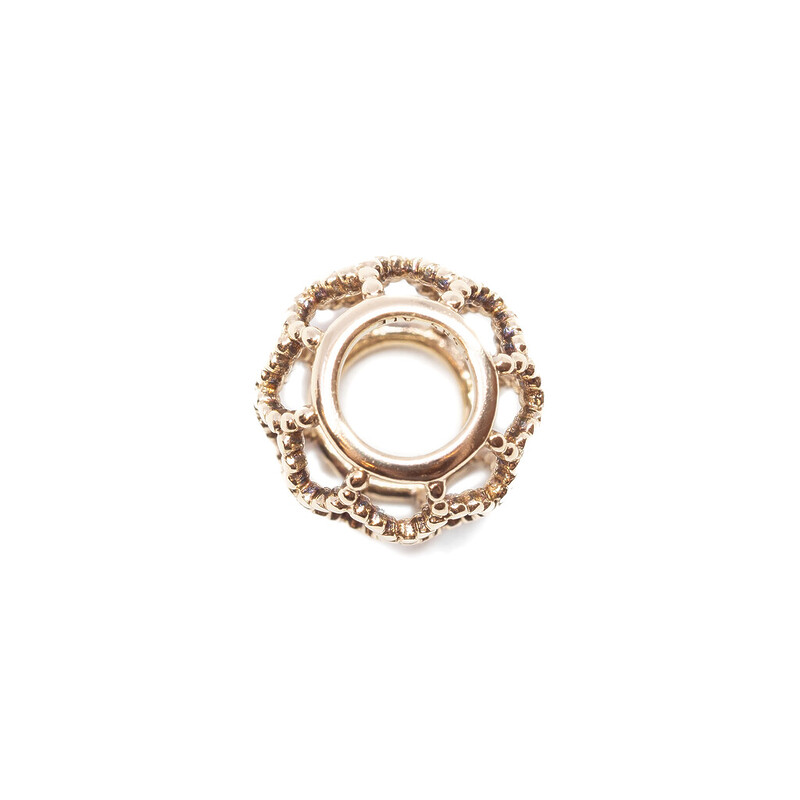 Pandora 14ct Yellow Gold Wanderlist Lattice Charm #61818-1