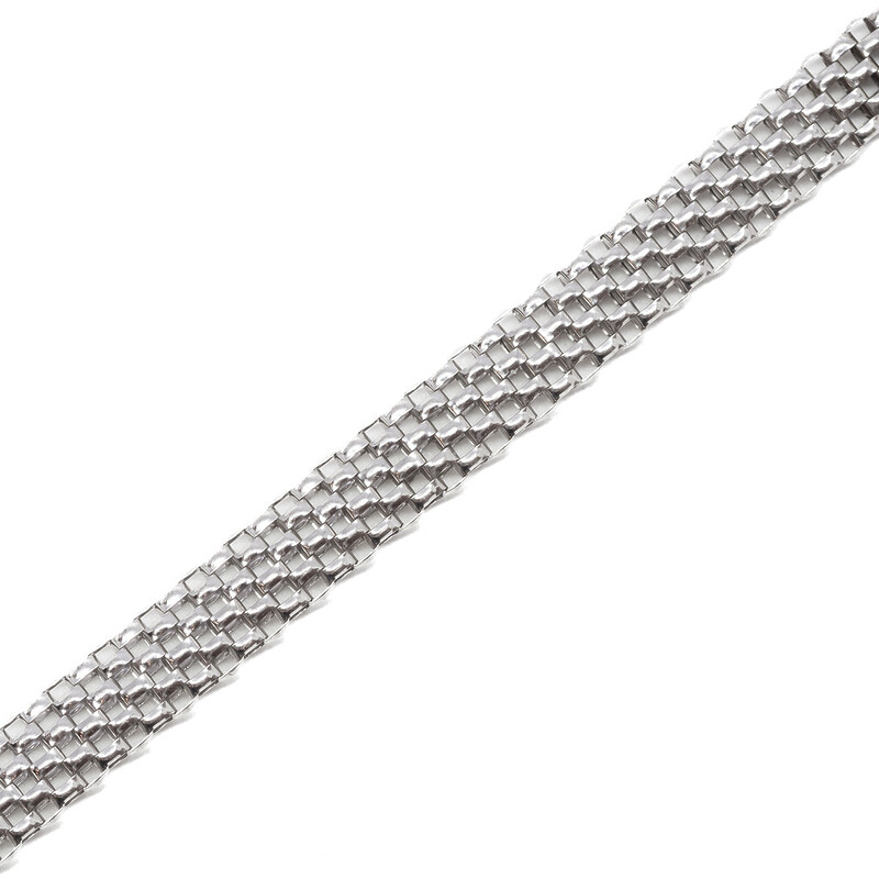 Sterling Silver Mesh Bracelet 19.5cm 925 #61133