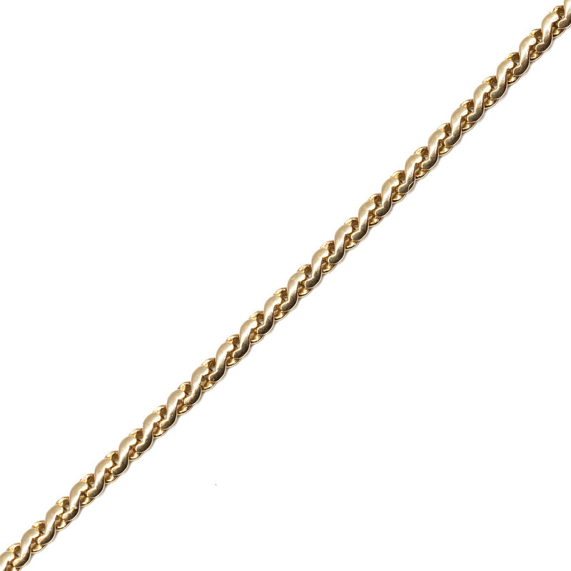 18ct Yellow Gold S Link Long Chain Necklace 73cm #61543