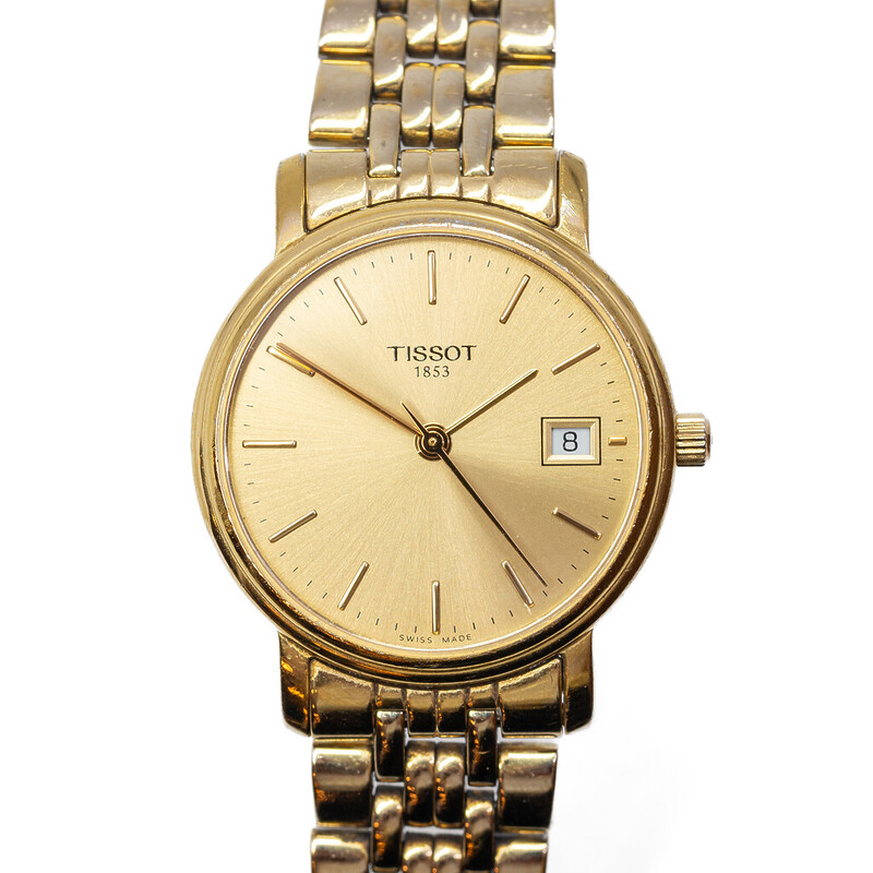 Tissot Ladies Gold Plated Dress Watch T830/930 27mm Case #59275