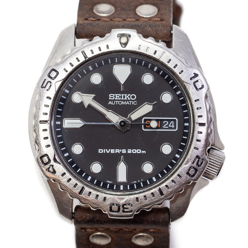 Seiko Scuba Divers 200m Automatic 42mm Watch 7S26-7020 SKX171 #59282