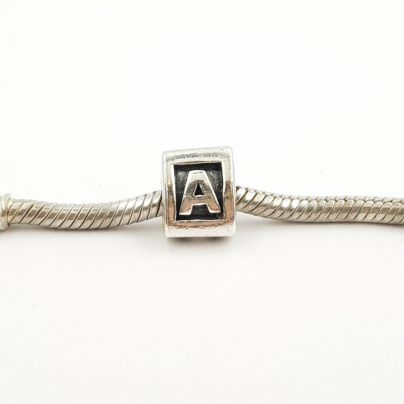 Pandora Sterling Silver Alphabet Initial Letter A Charm #62806-7