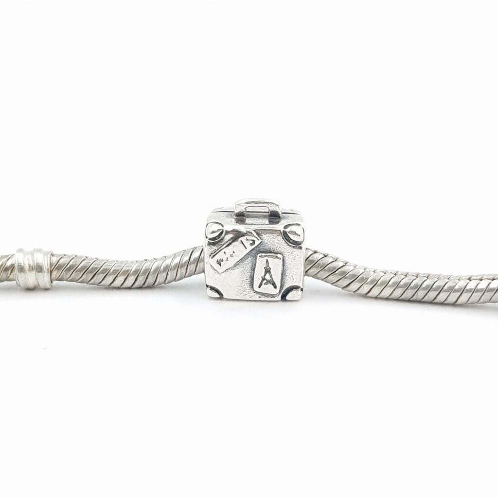 Pandora Sterling Silver Suitcase Travel Charm #62806-9