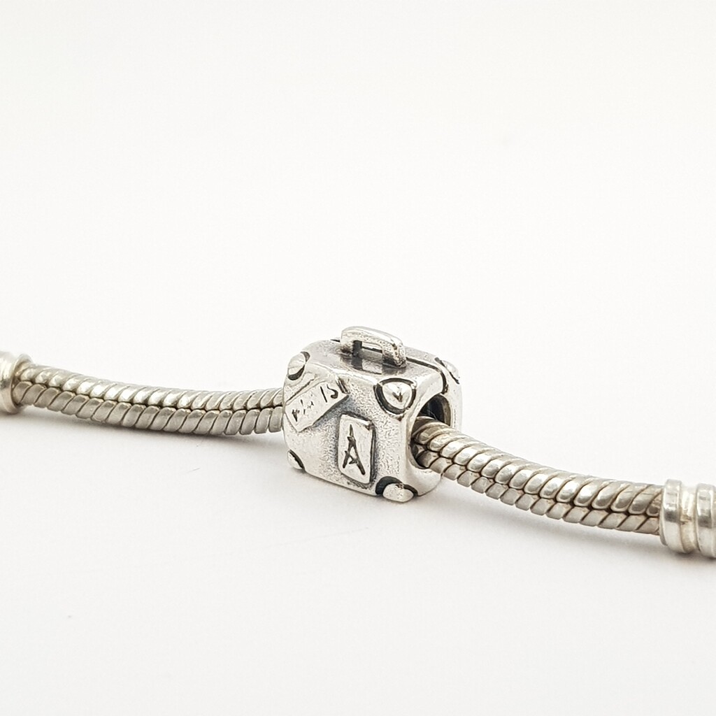Pandora Sterling Silver Suitcase Travel Charm #62806-9 Pandora Sterling Silver Suitcase Travel Charm #62806-9 - Image 4