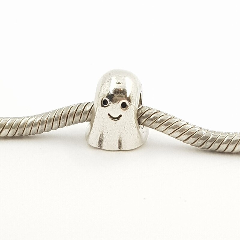 Pandora Sterling Silver Smiling Ghost Charm #62806-10