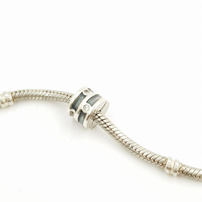 Pandora Sterling Silver Cz Sparkling Clip Charm #62806-22