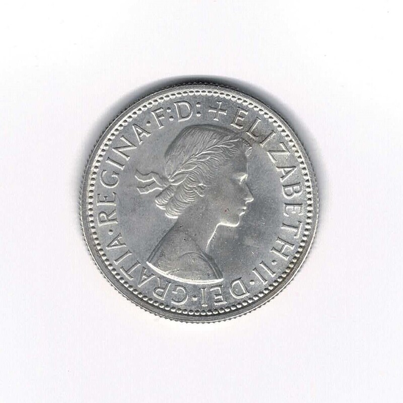 1957 Australian Proof Florin Sterling Silver (1256 Minted) #56941