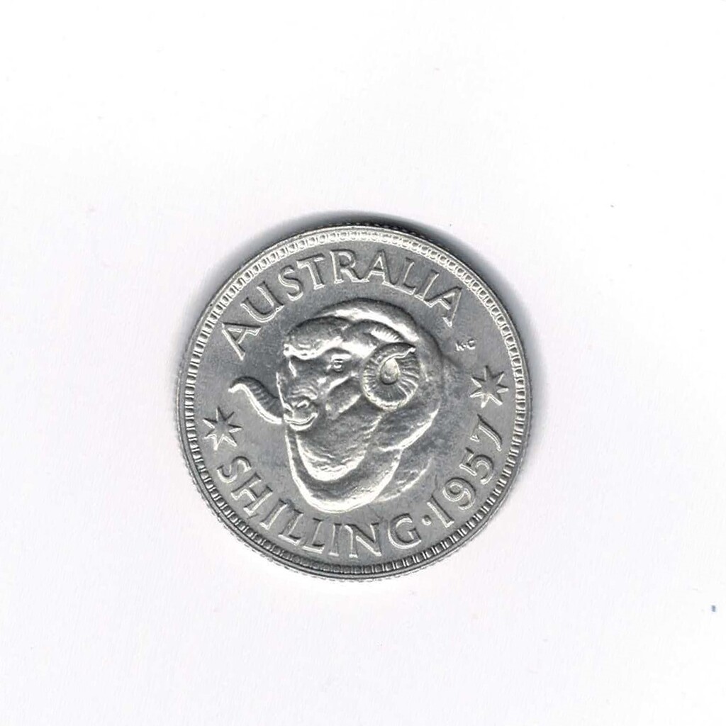 1957 Australian Proof Shilling Sterling Silver (1256 MINTED) #56950