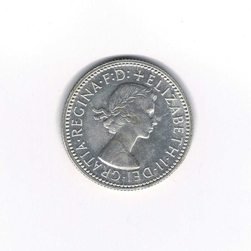 1955 Australian Proof Shilling Sterling Silver (1200 MINTED) #56952