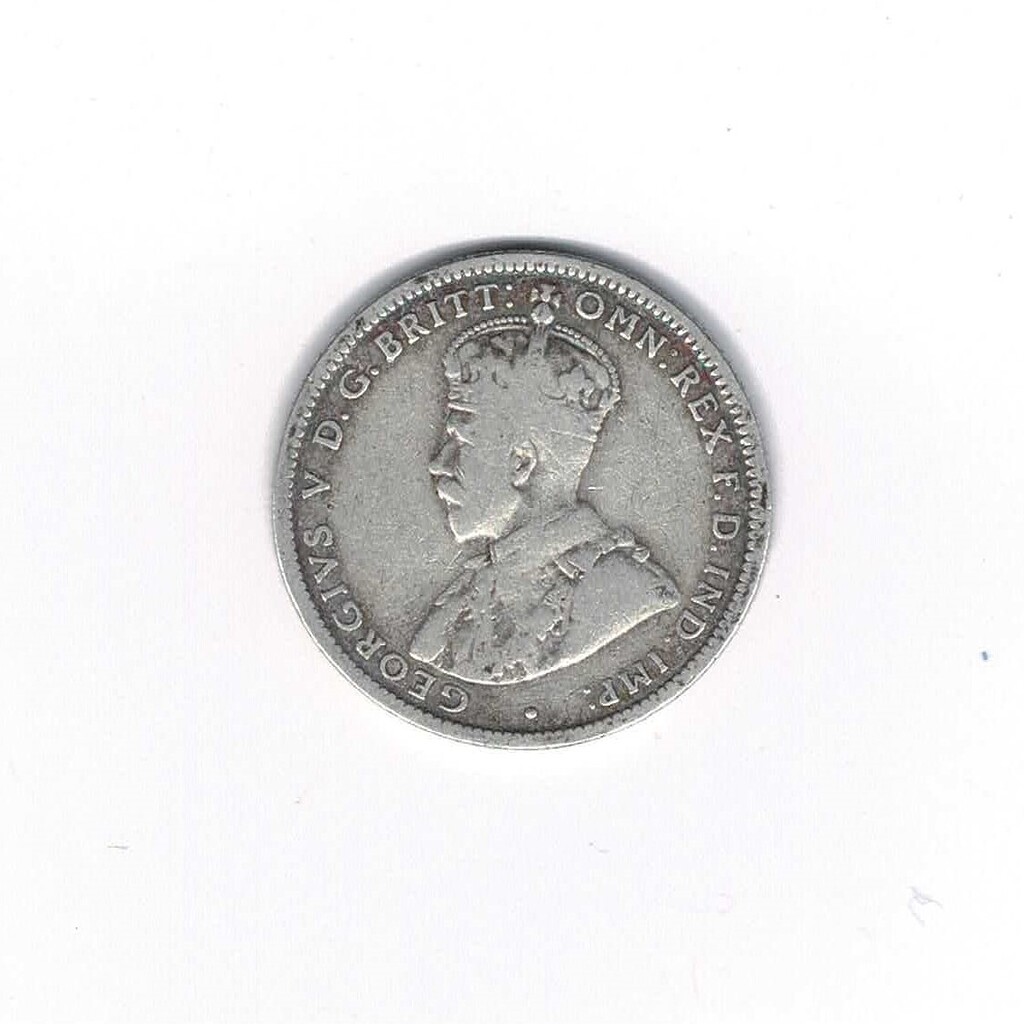 1916M Sterling Silver Shilling Australian Coin King George V KGV #60746-12 1916M Sterling Silver Shilling Australian Coin King George V KGV #60746-12 - Image 2