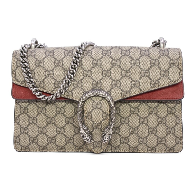 Gucci Small Dionysus GG Supreme Red Shoulder Bag 400249 #62954