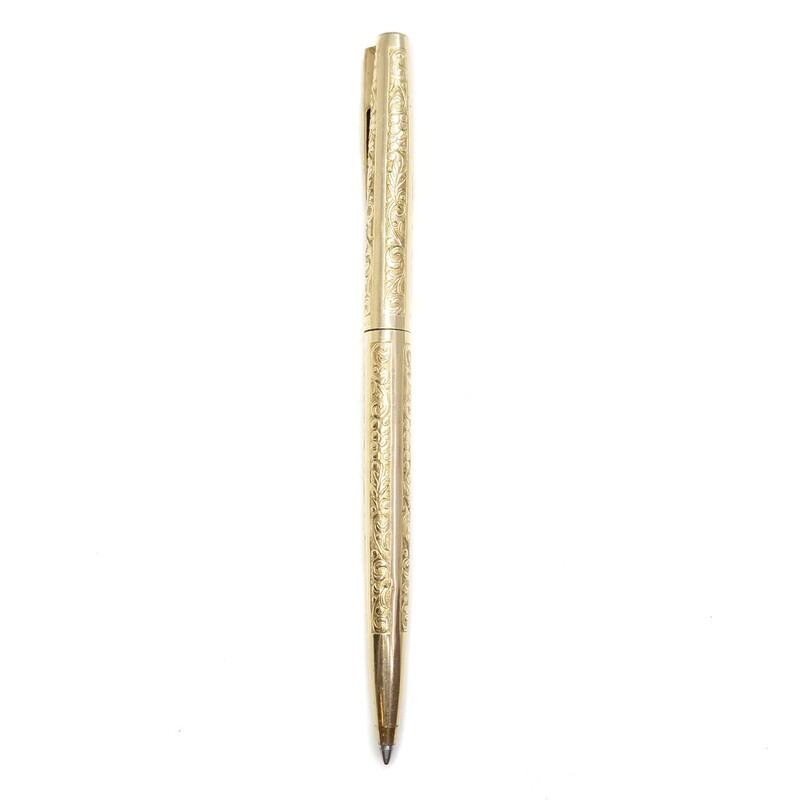 Scheaffer Ballpoint Pen 12ct Gold-Plated Filigree Design #60619