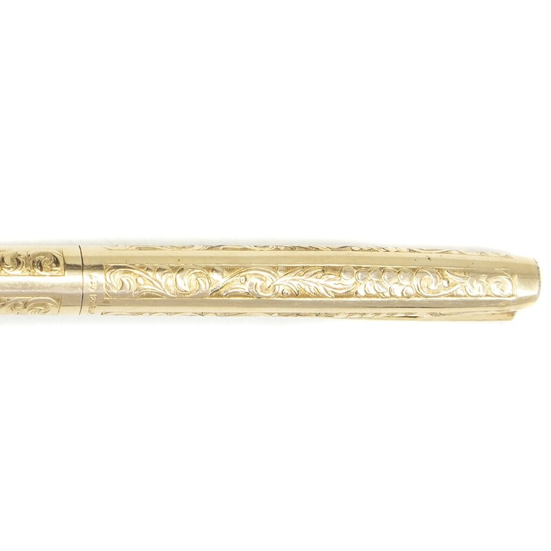 Scheaffer Ballpoint Pen 12ct Gold-Plated Filigree Design #60619