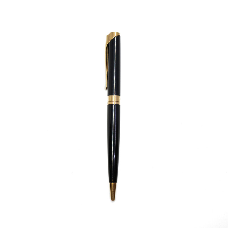 Waterman Black & Gold-Plated Ballpoint Pen #60618