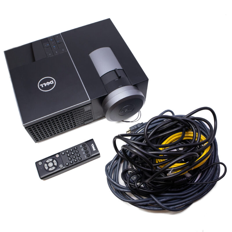 Dell 4320 DLP Projector 4300 Lumens HD 1080P PC 3D Ready w/Accessories #63046