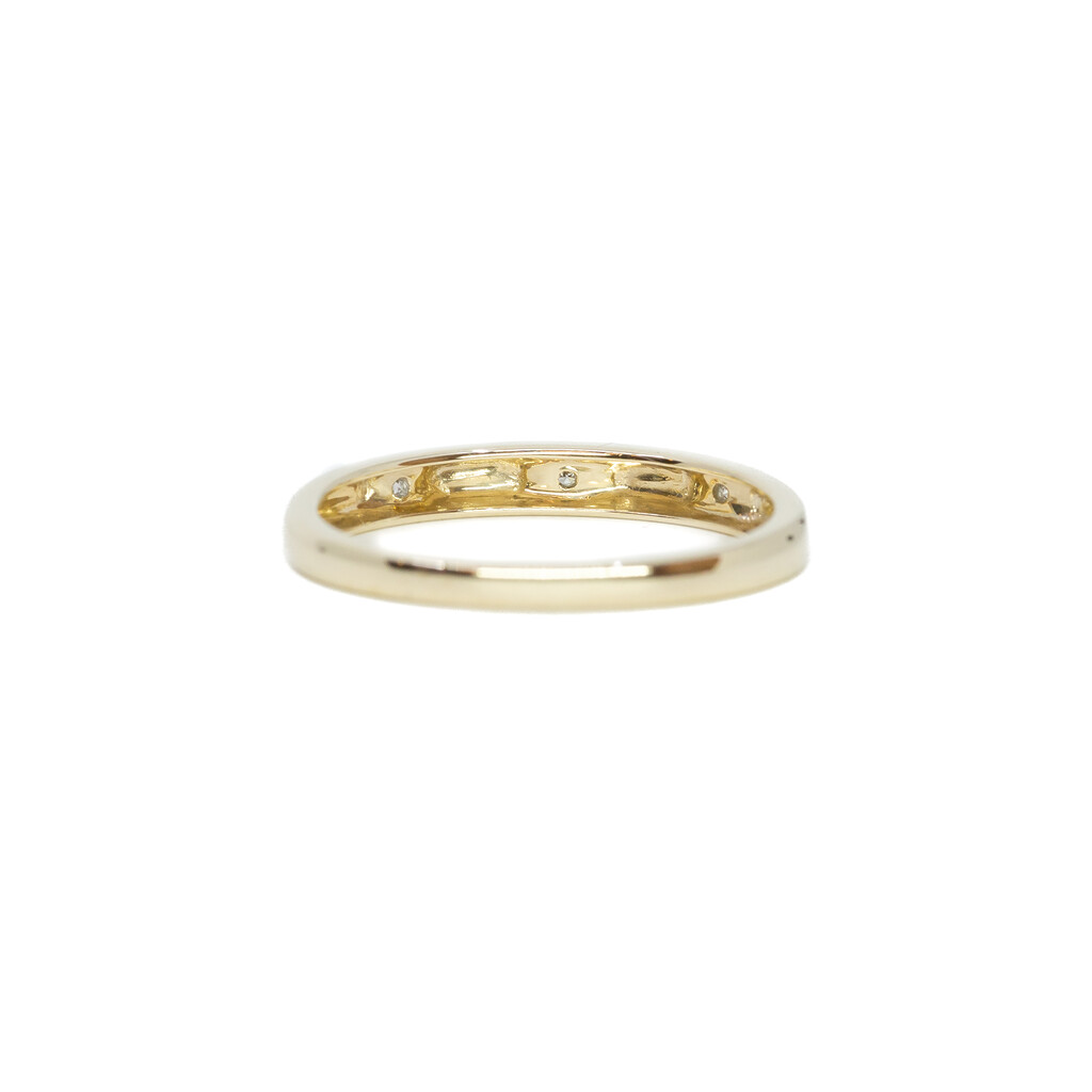 9ct Yellow Gold Diamond Band Size O #62943 9ct Yellow Gold Diamond Band Size O #62943 - Image 7