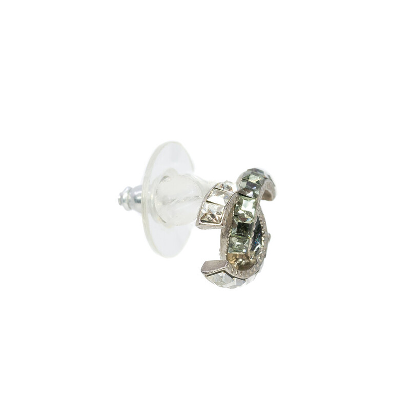 Single Chanel CC Logo Stud Earring 14P #62725
