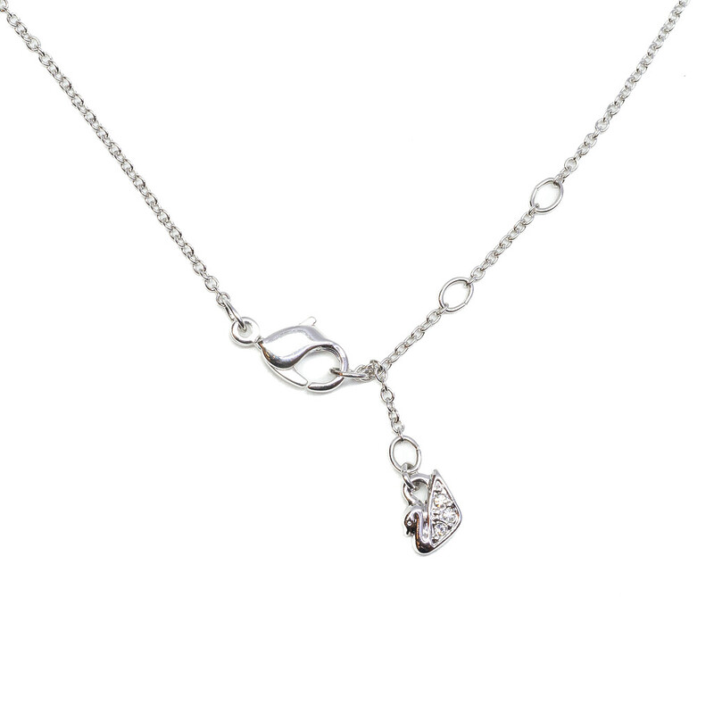 Swarovski Purple Stone Large Love Heart Pendant Necklace 45cm #62726
