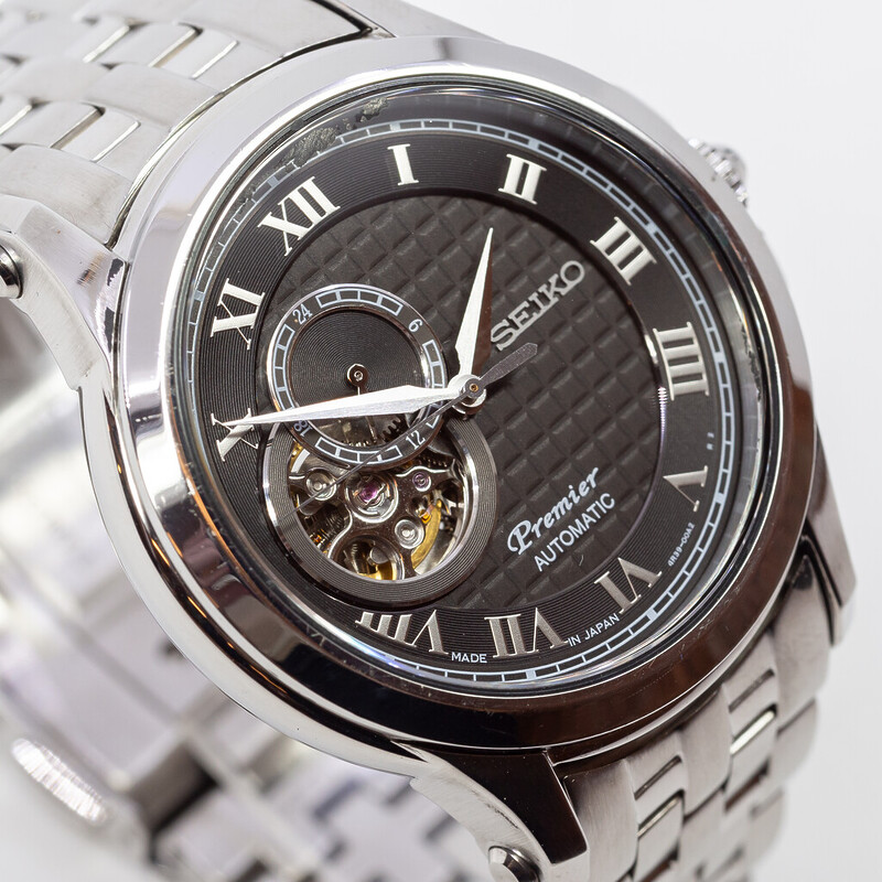 Seiko Premier Automatic 4R39-00A0 Watch 40mm #62230