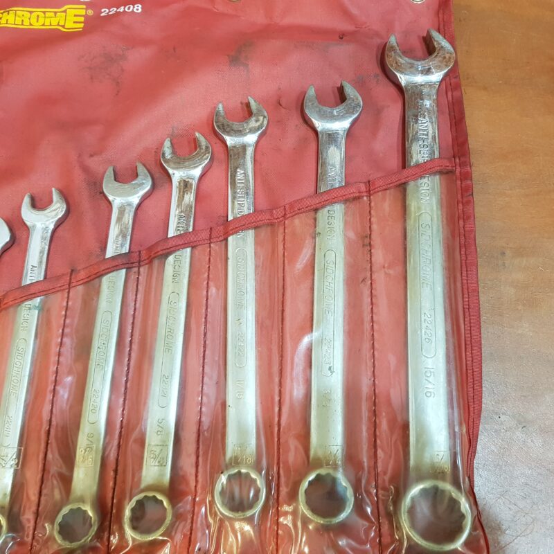 Sidchrome SCMT22408 10 Piece Ring & Open End Spanner Set - Af #63155