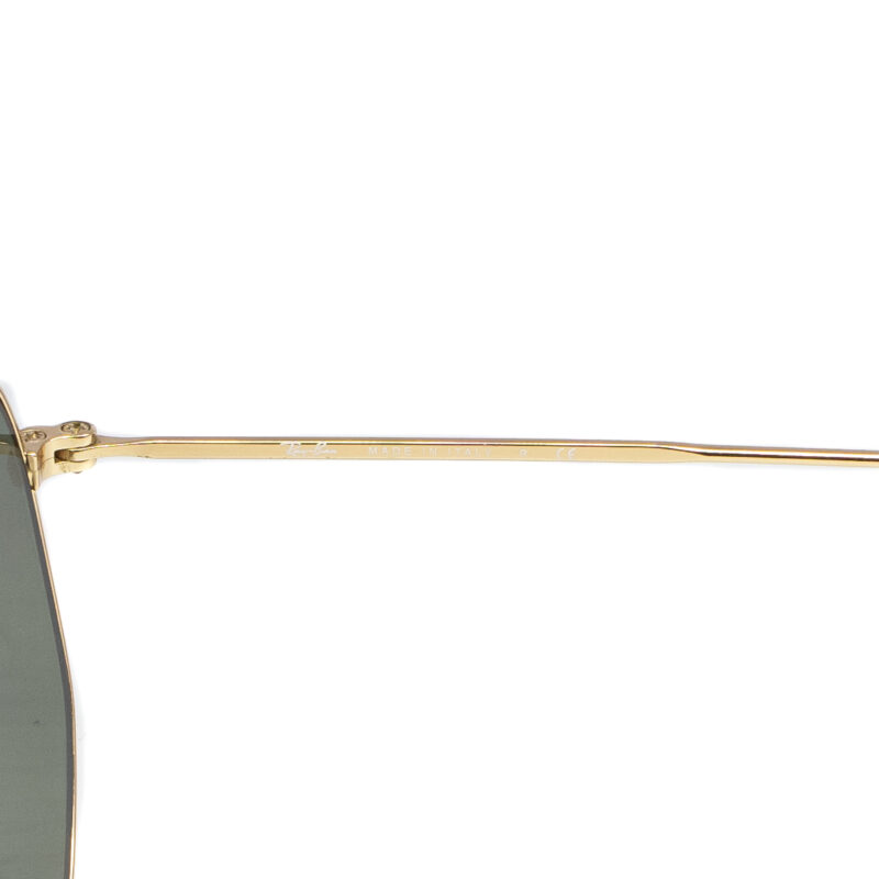 Ray-Ban Hexagonal Flat Lenses Sunglasses RB3548-N Gold Frame #63244