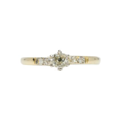 Antique Diamond Engagement Ring in 15ct Yellow Gold Size Q 1/2 #59472