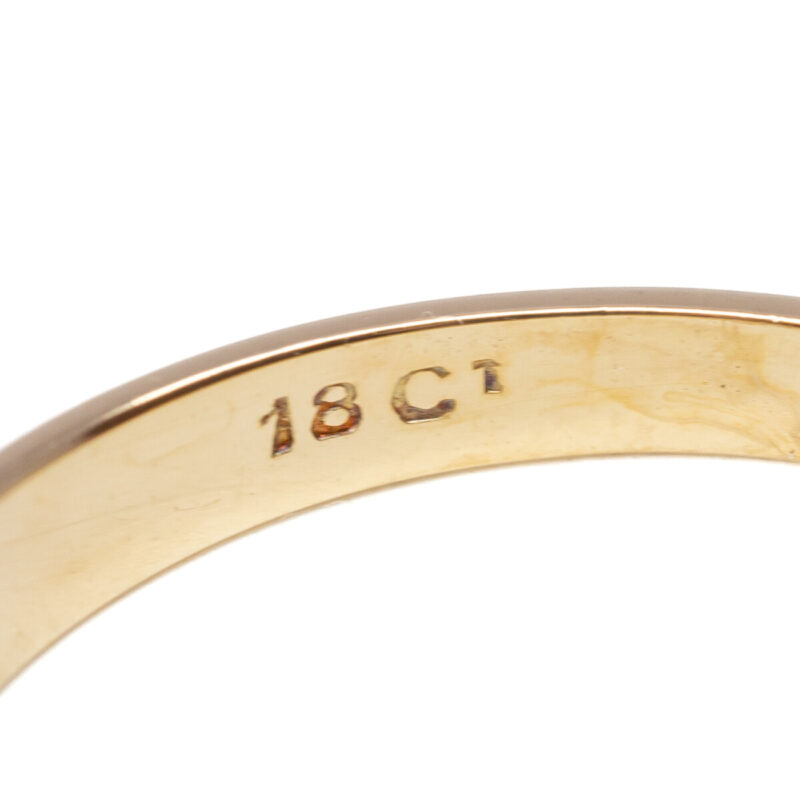 Vintage 18ct Yellow Gold Diamond Ring Size M 1/2 #62737