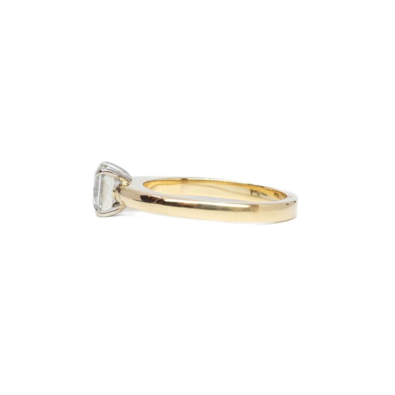 0.80ct Princess Cut Diamond Ring E/VVS1 in 18ct Gold + GIA Val $12200 #62999