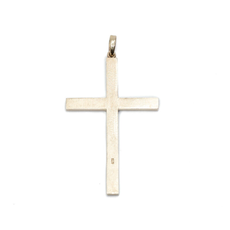 Handmade 9ct Solid Yellow Gold Cross 7cm Heavy #62882