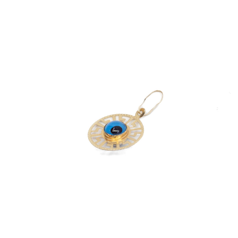 Evil Eye Mati Pendant in 14ct Yellow Gold #62029