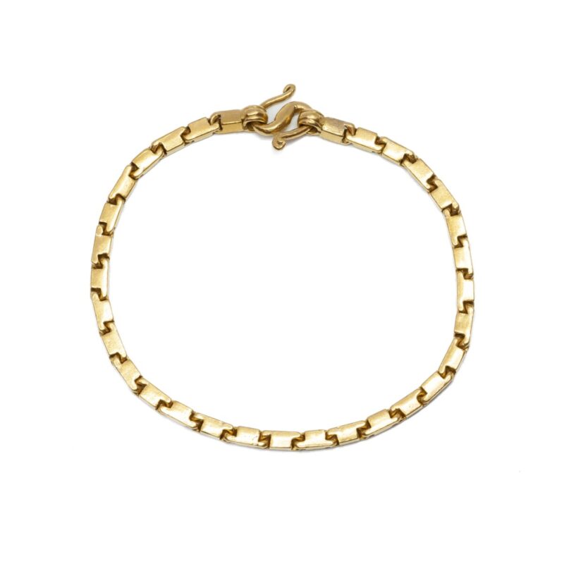 23ct Yellow Gold Articulated Bar Bracelet 16cm #57883