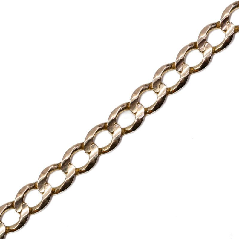 9ct Yellow Gold Curb Link Chain Necklace 48cm #62875