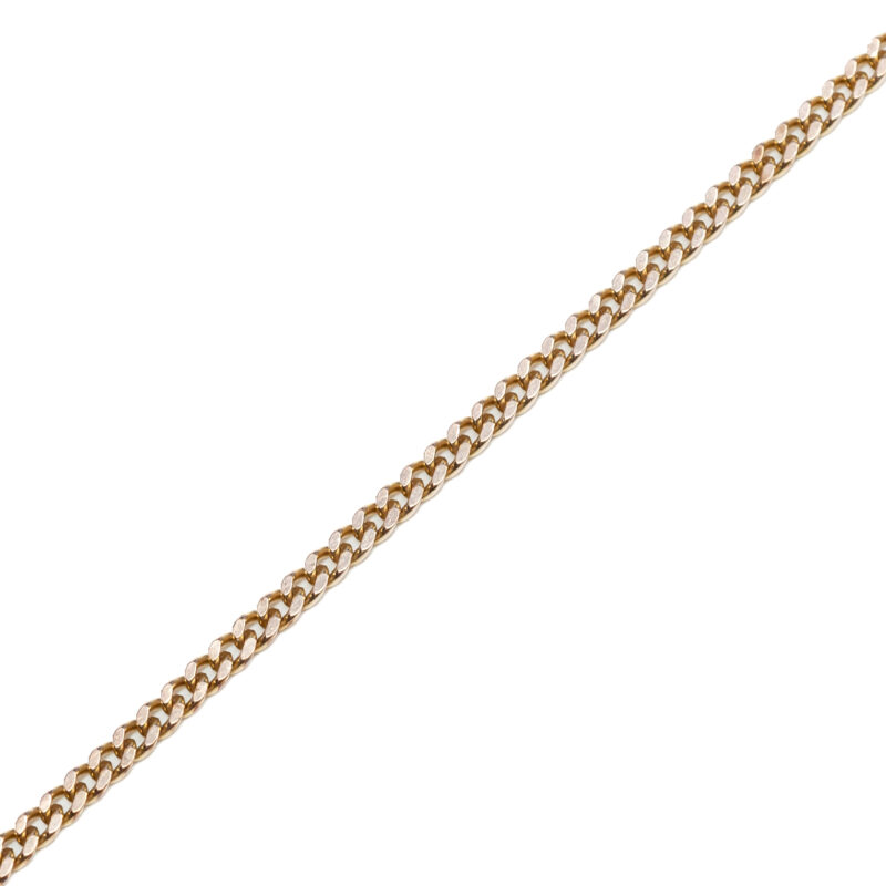 9ct Yellow Gold Fine Curb Link Chain Necklace 52cm #62755