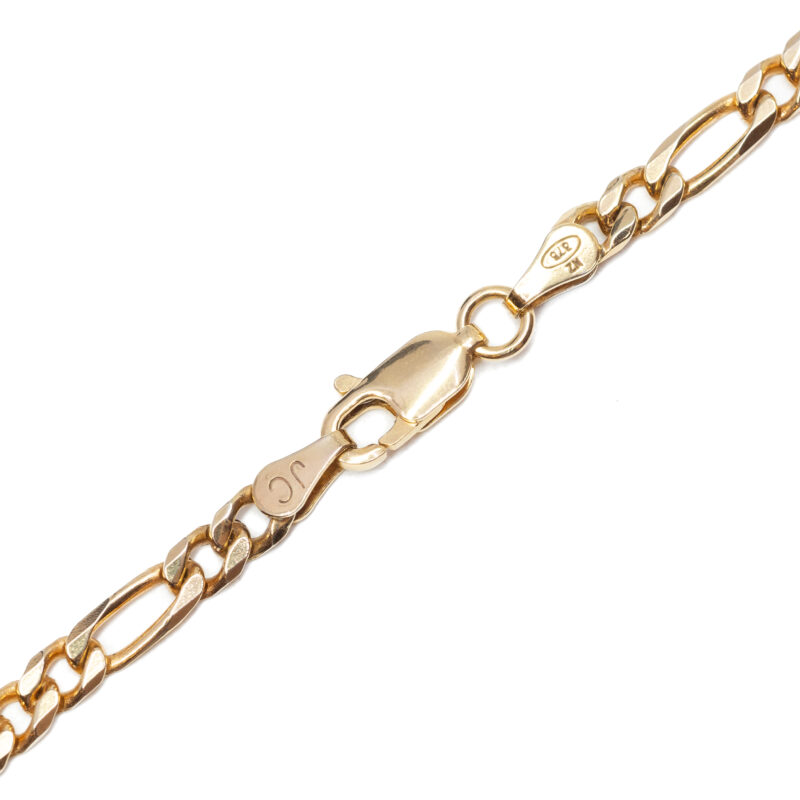 9ct Yellow Gold Figaro Chain Necklace 60cm #62751