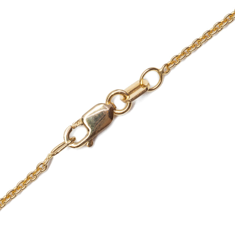 18ct Yellow Gold Cable Link Chain Necklace 60cm #62513