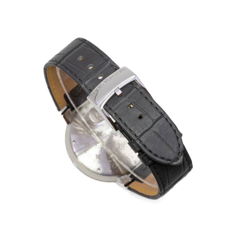 Louis Vuitton Tambour Slim Monogram Watch QA145 + Box & Receipt #63042